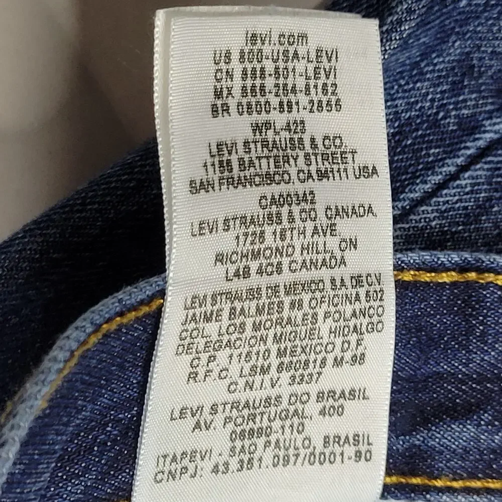 Levi's 501 Jeans Men's Button Fly Straight Leg Denim Pants Medium Wash W36 L34